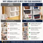 URBAN LUXY Foldable & Stackable Clothes Organizer forBest Amazon Deals