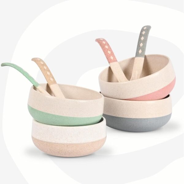 Eha Earth-Friendly Soup Bowls with Spoons|250 ml|MadeBest Amazon Deals Eha Earth-Friendly Soup Bowls with Spoons|250 ml|MadeBest Amazon Deals