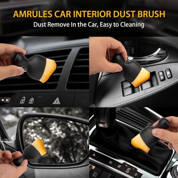 Amrules 2PCS Car Interior Detailing Brush, Auto CarBest Amazon Deals