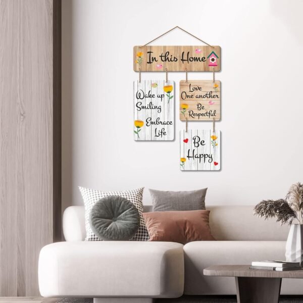 Artvibes In This Home Decorative Wall Art MDF Wooden WallBest Amazon Deals