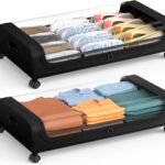 Under Bed Storage Container with Wheels and Clear Lid,Best Amazon Deals