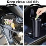 Openja Plastic Carbin Mini Car Trash Can With Lid, SmallBest Amazon Deals