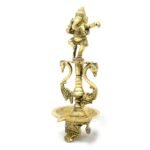 Two Moustaches Brass Ganesha Diya Oil Lamp with DancingBest Amazon Deals
