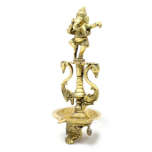 Two Moustaches Brass Ganesha Diya Oil Lamp with DancingBest Amazon Deals