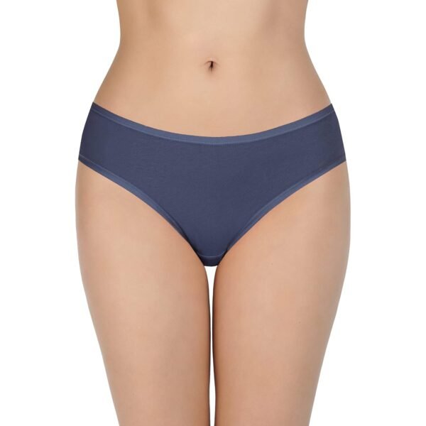 Amante Solid Low Rise Cotton Bikini Panty Pack(Pack of 3)