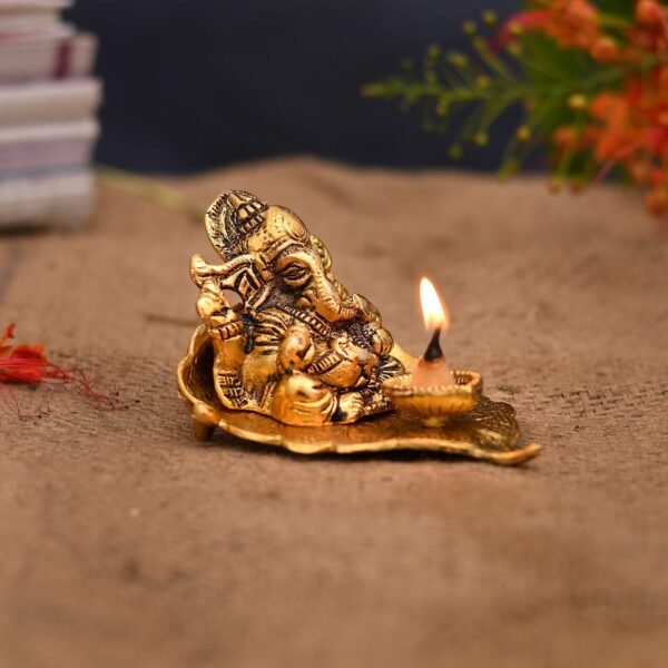 Collectible India Ganesh Diya Return Gift Metal GaneshaBest Amazon Deals
