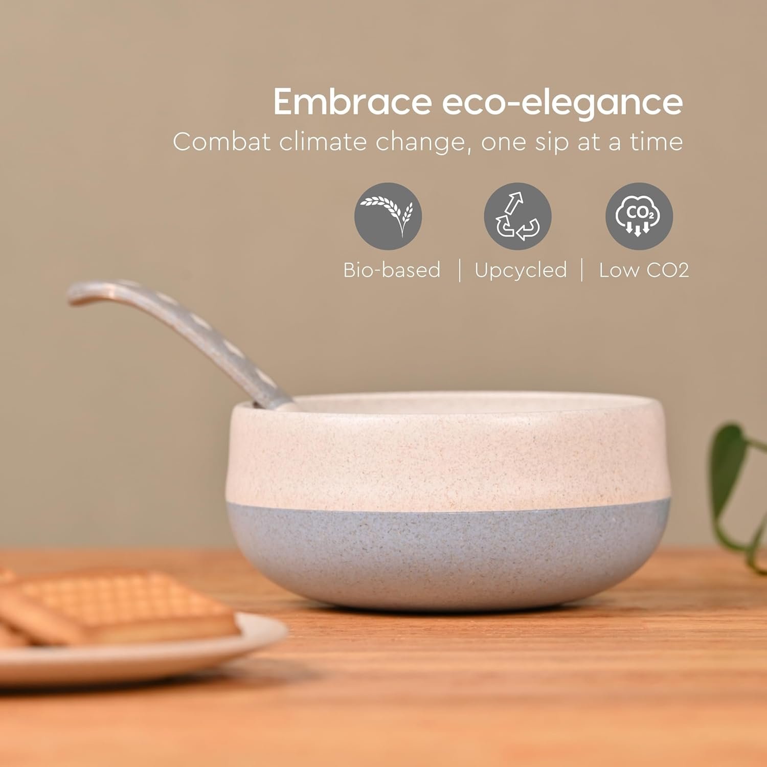 Eha Earth-Friendly Soup Bowls with Spoons|250 ml|MadeBest Amazon Deals