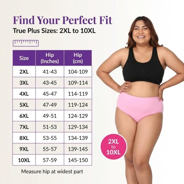 DIL-SE Cotton Hipster Panties 2XL to 10XL for Women |Best Amazon Deals