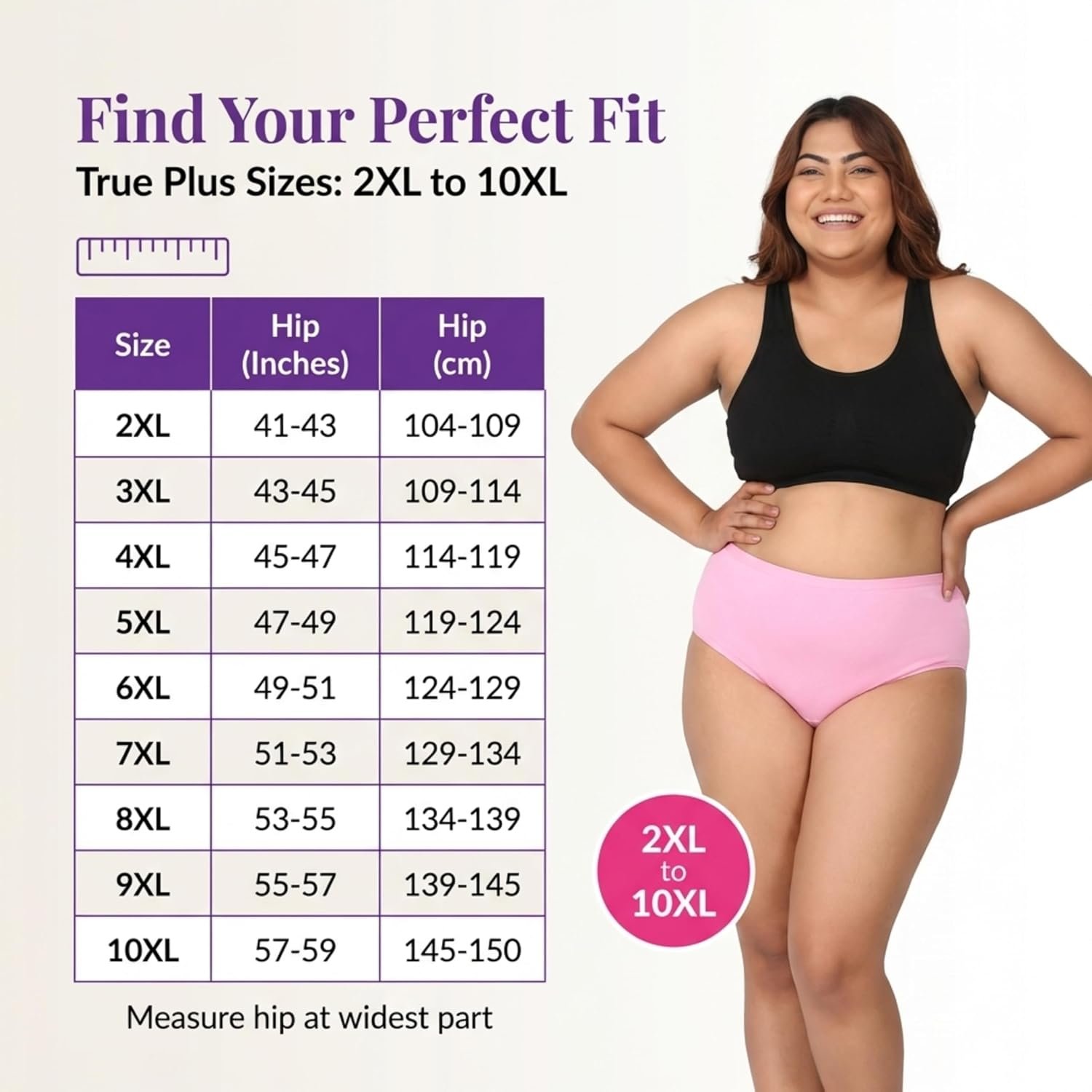 DIL-SE Cotton Hipster Panties 2XL to 10XL for Women |Best Amazon Deals