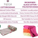 Trance Home Linen Premium 100% Cotton Dohar for SingleBest Amazon Deals