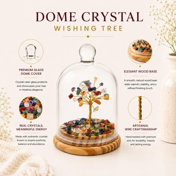 Ritualistic Dome Crystal Chakra Tree | Amethyst GemstoneBest Amazon Deals