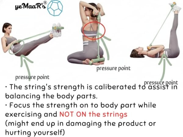 yeMaaR’s GreenGrey Tension Rope 6 Tube Elastic Yoga PedalBest Amazon Deals
