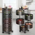 JD FRESH 360 Rotating Kitchen Trolley with Wheels | 5Best Amazon Deals JD FRESH 360 Rotating Kitchen Trolley with Wheels | 5Best Amazon Deals