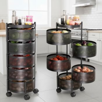 JD FRESH 360 Rotating Kitchen Trolley with Wheels | 5Best Amazon Deals JD FRESH 360 Rotating Kitchen Trolley with Wheels | 5Best Amazon Deals