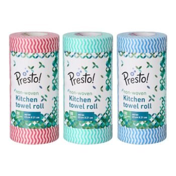 Amazon Brand - Presto! Non-Woven Kitchen Towel Roll | 80Best Amazon Deals