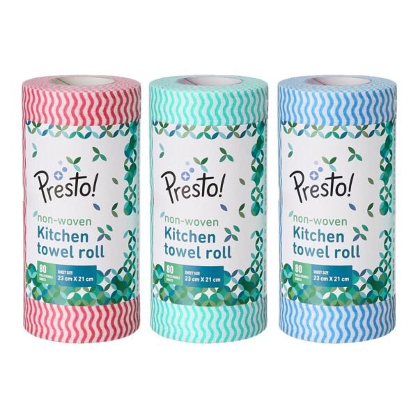 Amazon Brand - Presto! Non-Woven Kitchen Towel Roll | 80Best Amazon Deals