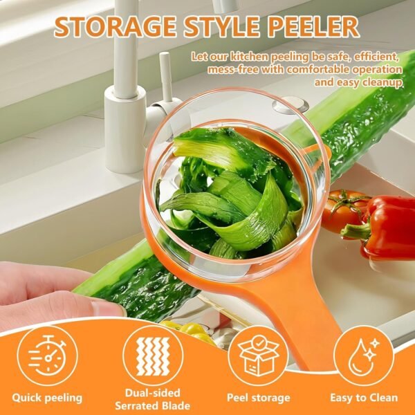 Zapsol Fruit & Vegetable Peeler with Storage Box,Best Amazon Deals
