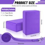 Yoga Block Set of 2- Supportive Latex-Free Eva Foam -Best Amazon Deals