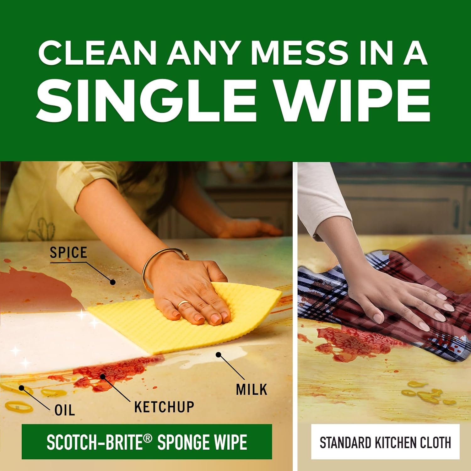 Scotch-Brite Sponge Wipes- Reusable, Kitchen and HouseBest Amazon Deals