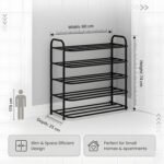 KSP HOME Heavy Metal Shoe Rack (5 Shelves) Foldable OpenBest Amazon Deals