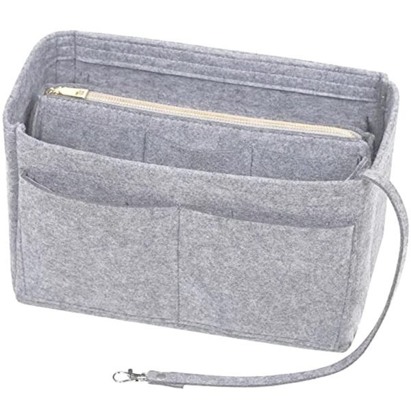 Handcuffs Women Purse Organizer Insert With Zipper PocketBest Amazon Deals