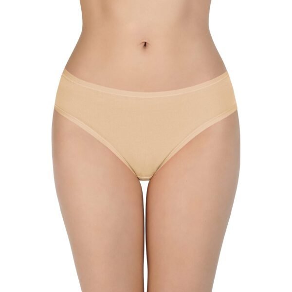 Amante Solid Low Rise Cotton Bikini Panty Pack(Pack of 3)