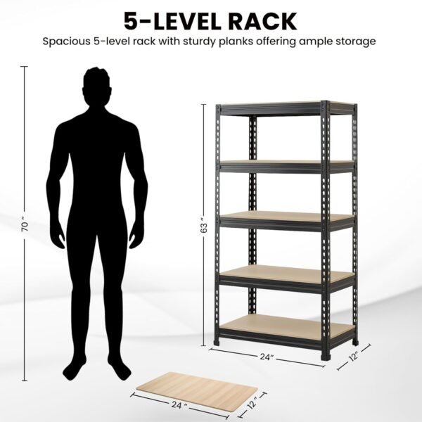 Robustt 5-Tier Multipurpose Storage Rack | Bolt-FreeBest Amazon Deals