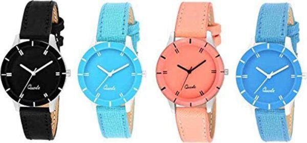 Acnos Premium 4 Stylist Assorted Analog Watches Combo SetBest Amazon Deals