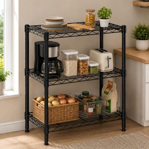 STORACK Compact 3-Tier Heavy Duty Storage Rack | 300kgBest Amazon Deals