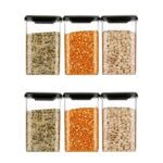 Airtight Plastic Square Container Set for Kitchen StorageBest Amazon Deals