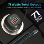 Portronics 71W Car Power 1C Triple Output Fast CarBest Amazon Deals