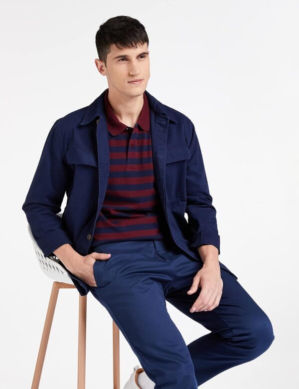 Amazon Brand – Symbol Men’s Cotton Rich Striped PoloBest Amazon Deals