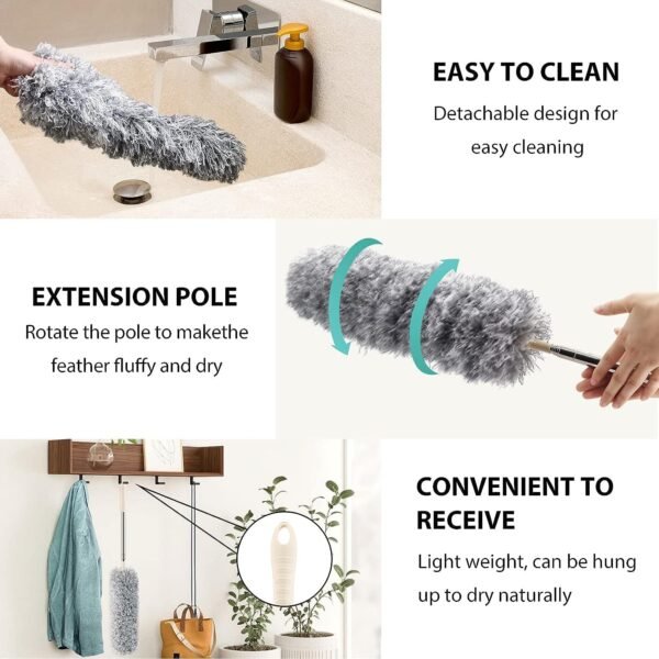Microfiber Feather Duster Bendable & Extendable FanBest Amazon Deals