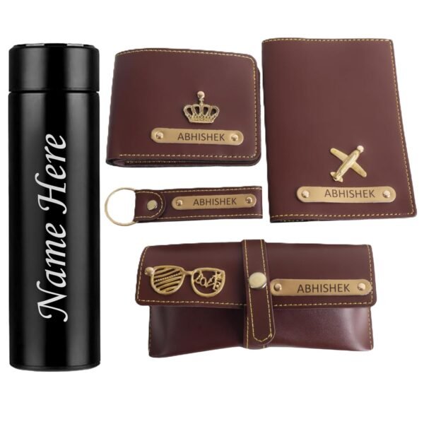 Men Gift Combo of 5 - Customized Wallet, Name Key Ring,Best Amazon Deals Men Gift Combo of 5 - Customized Wallet, Name Key Ring,Best Amazon Deals