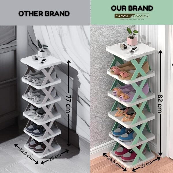 QONETIC 5 Layer Plastic Shoe Rack for Home Stackable &Best Amazon Deals