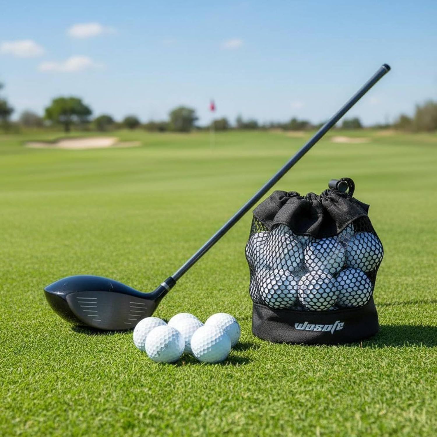 with Hook Golf Ball Net Bag Breathable Golf Ball StorageBest Amazon Deals