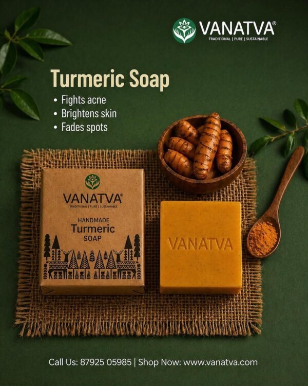 Handmade Turmeric Bathing Bar 110g | Herbal Cold ProcessBest Amazon Deals