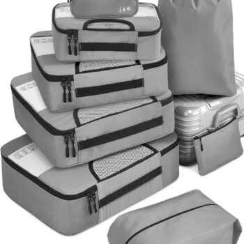Packing Cubes for Travel - 8 Set Luggage Organizer BagsBest Amazon Deals