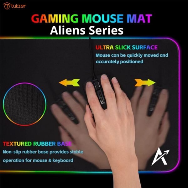 Tukzer XL RGB Gaming Mouse Pad, 14 Mode LED ExtendedBest Amazon Deals