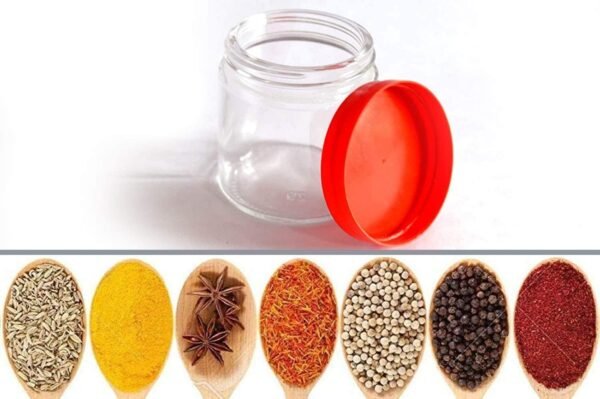 VRUPRIX127ML Round Glass Jar with Red Airtight Lid Best Amazon Deals