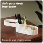 eo Spin Rotating Pen Stand for Table | Double Deck DeskBest Amazon Deals