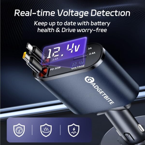 GadgetBite Car Charger 120 Watt 4 in 1 Charger withBest Amazon Deals