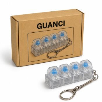 GUANCI Keyboard Fidget Keychain 4-in-1 Clicker Buttons,Best Amazon Deals