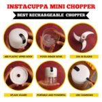 InstaCuppa Mini Electric Chopper for Kitchen, 50% LongerBest Amazon Deals