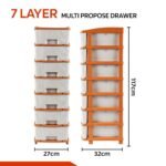 Kuber Industries 7-Layer & 57 Ltr Plastic Drawer StorageBest Amazon Deals