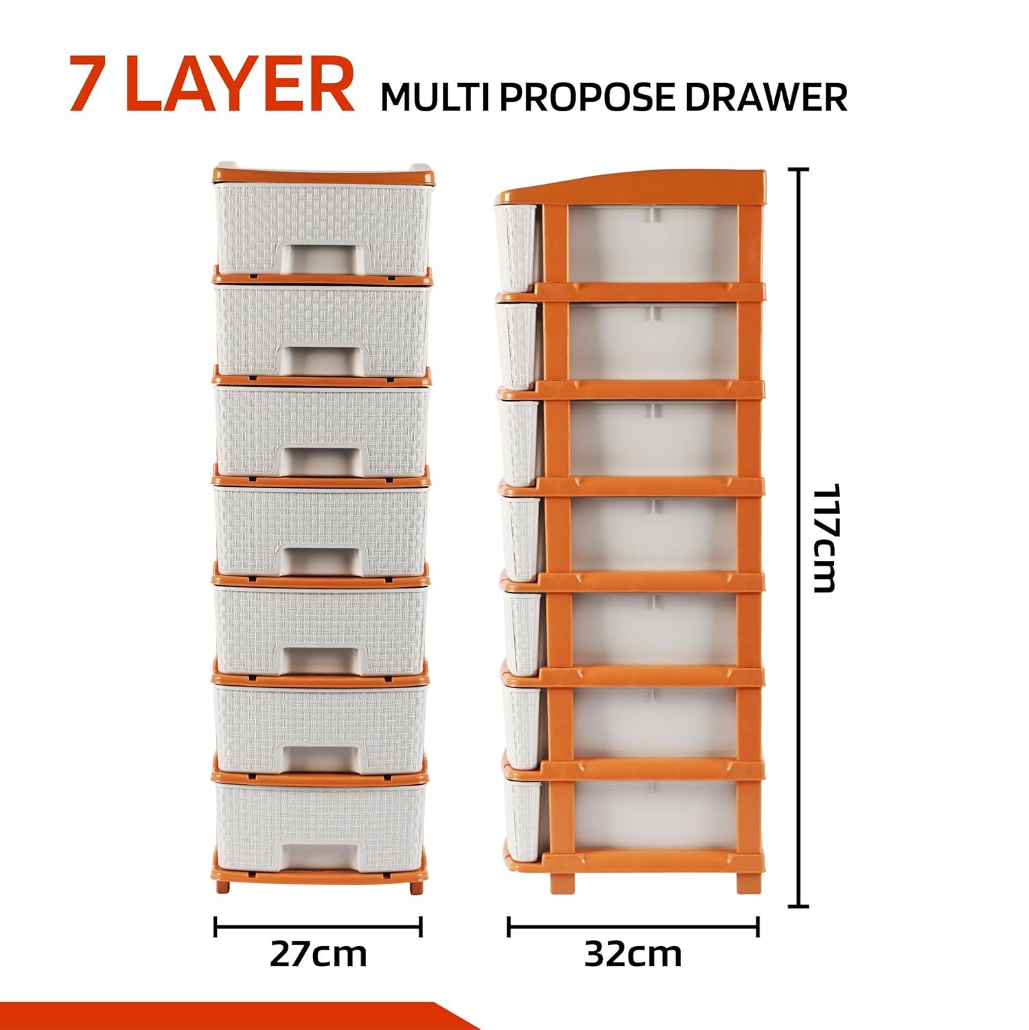 Kuber Industries 7-Layer & 57 Ltr Plastic Drawer StorageBest Amazon Deals