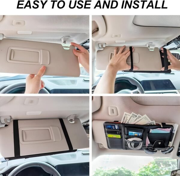 Car Sun Visor Organizer PU Leather Storage Pouch withBest Amazon Deals