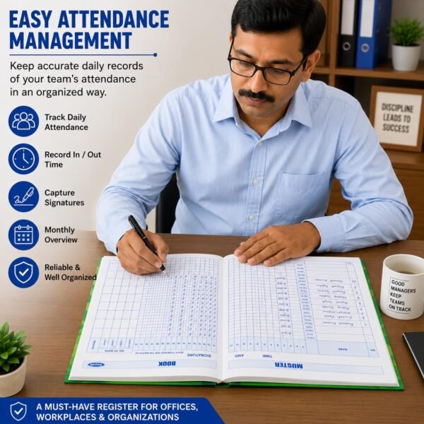 Tia Crafts Muster Attendance Register Book | DailyBest Amazon Deals