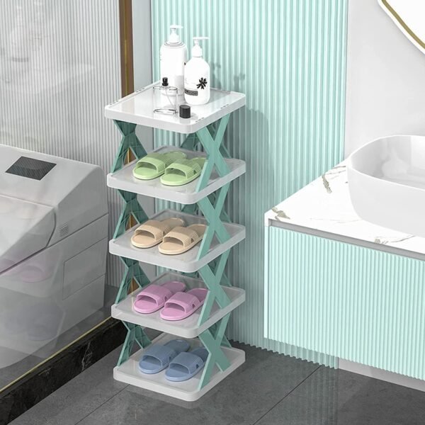 QONETIC 5 Layer Plastic Shoe Rack for Home Stackable &Best Amazon Deals