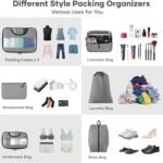 Packing Cubes for Travel – 8 Set Luggage Organizer BagsBest Amazon Deals
